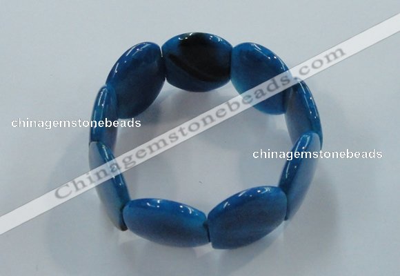 CGB703 8 inches 25*30mm agate gemstone bracelet wholesale