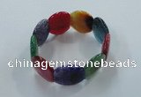 CGB705 8 inches 25*30mm agate gemstone bracelet wholesale