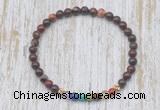 CGB7067 7 chakra 4mm brecciated jasper beaded meditation yoga bracelets