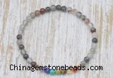 CGB7077 7 chakra 4mm blood jasper beaded meditation yoga bracelets