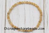 CGB7200 4mm tiny golden tiger eye beaded meditation yoga bracelets