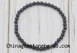 CGB7206 4mm tiny purple tiger eye beaded meditation yoga bracelets