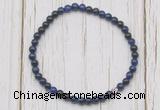 CGB7208 4mm tiny blue tiger eye beaded meditation yoga bracelets