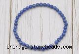 CGB7215 4mm tiny lapis lazuli beaded meditation yoga bracelets