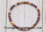 CGB7218 4mm tiny mookaite beaded meditation yoga bracelets