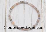 CGB7235 4mm tiny Botswana agate beaded meditation yoga bracelets