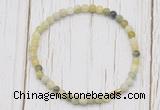 CGB7241 4mm tiny flower jade beaded meditation yoga bracelets