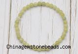 CGB7242 4mm tiny China jade beaded meditation yoga bracelets