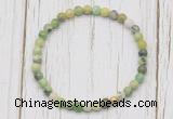 CGB7245 4mm tiny Australia chrysoprase beaded meditation yoga bracelets