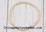 CGB7246 4mm tiny honey jade beaded meditation yoga bracelets