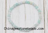 CGB7252 4mm tiny amazonite beaded meditation yoga bracelets