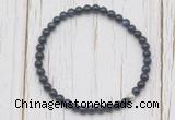 CGB7258 4mm tiny blue goldstone beaded meditation yoga bracelets