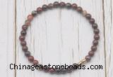 CGB7267 4mm tiny brecciated jasper beaded meditation yoga bracelets