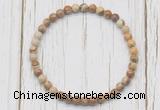 CGB7271 4mm tiny picture jasper beaded meditation yoga bracelets