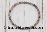 CGB7296 4mm tiny tourmaline beaded meditation yoga bracelets