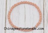 CGB7306 4mm tiny sunstone beaded meditation yoga bracelets