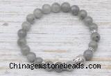 CGB7424 8mm labradorite bracelet with buddha for men or women