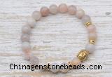 CGB7461 8mm colorful agate bracelet with buddha for men or women