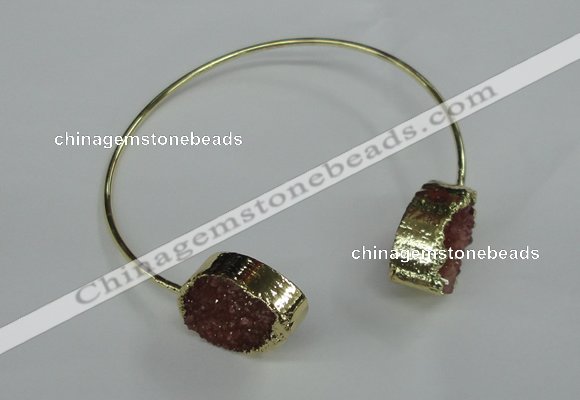 CGB749 13*18mm - 15*20mm teardrop druzy agate gemstone bangles