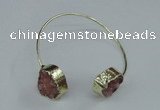 CGB777 13*18mm - 15*20mm freeform druzy agate gemstone bangles