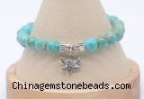 CGB7775 8mm sea sediment jasper bead with luckly charm bracelets