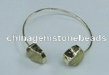 CGB778 13*18mm - 15*20mm freeform druzy agate gemstone bangles