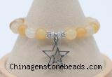 CGB7783 8mm yellow aventurine bead with luckly charm bracelets