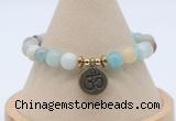 CGB7793 8mm amazonite bead with luckly charm bracelets wholesale