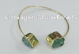 CGB780 13*18mm - 15*20mm freeform druzy agate gemstone bangles