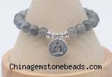 CGB7825 8mm labradorite gemstone bead with luckly charm bracelets