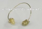 CGB785 13*18mm - 15*20mm nuggets druzy quartz gemstone bangles