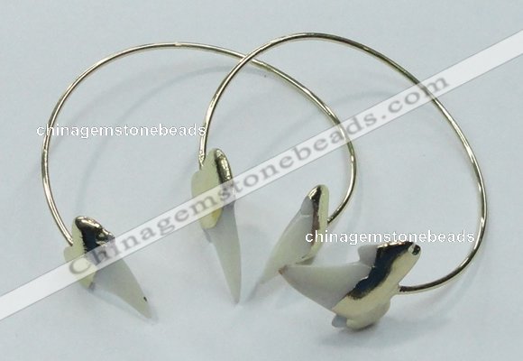 CGB795 18*25mm - 22*28mm teeth-shaped shell bangles wholesale