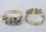 CGB821 30*68mm - 30*70mm druzy agate gemstone bangles wholeasale