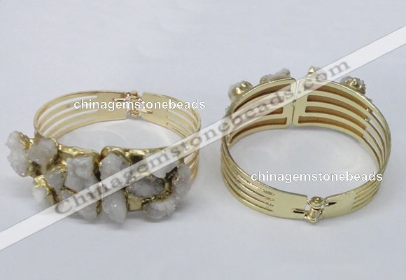 CGB821 30*68mm - 30*70mm druzy agate gemstone bangles wholeasale