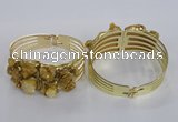 CGB822 30*68mm - 30*70mm druzy agate gemstone bangles wholeasale