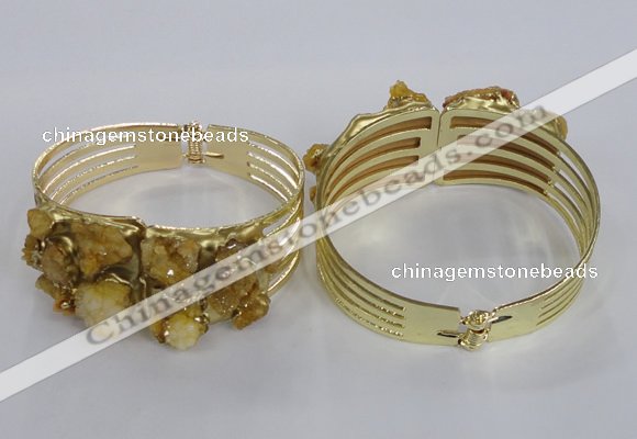 CGB822 30*68mm - 30*70mm druzy agate gemstone bangles wholeasale