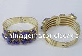 CGB823 30*68mm - 30*70mm druzy agate gemstone bangles wholeasale