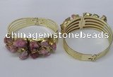 CGB824 30*68mm - 30*70mm druzy agate gemstone bangles wholeasale