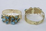 CGB826 30*68mm - 30*70mm druzy agate gemstone bangles wholeasale