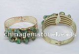 CGB827 30*68mm - 30*70mm druzy agate gemstone bangles wholeasale