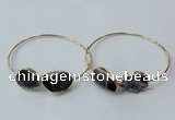 CGB841 15*20mm - 18*25mm freeform druzy agate gemstone bangles