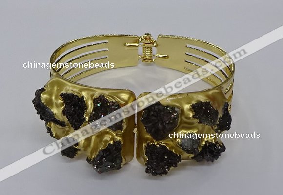 CGB846 30*68mm - 30*70mm druzy agate gemstone bangles wholesale