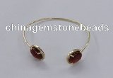 CGB860 10*14mm oval agate gemstone bangles wholesale