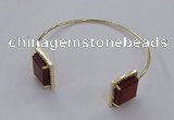 CGB868 15*15mm square agate gemstone bangles wholesale