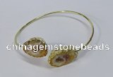 CGB881 13*18mm - 20*25mm freeform druzy agate gemstone bangles