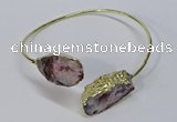 CGB883 13*18mm - 20*25mm freeform druzy agate gemstone bangles