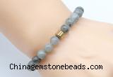 CGB8849 8mm, 10mm labradorite & drum hematite power beads bracelets