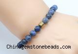 CGB8855 8mm, 10mm sodalite & drum hematite power beads bracelets