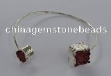 CGB890 12mm - 14*15mm freeform druzy agate gemstone bangles