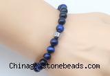CGB9282 8mm, 10mm blue tiger eye & drum hematite power beads bracelets
